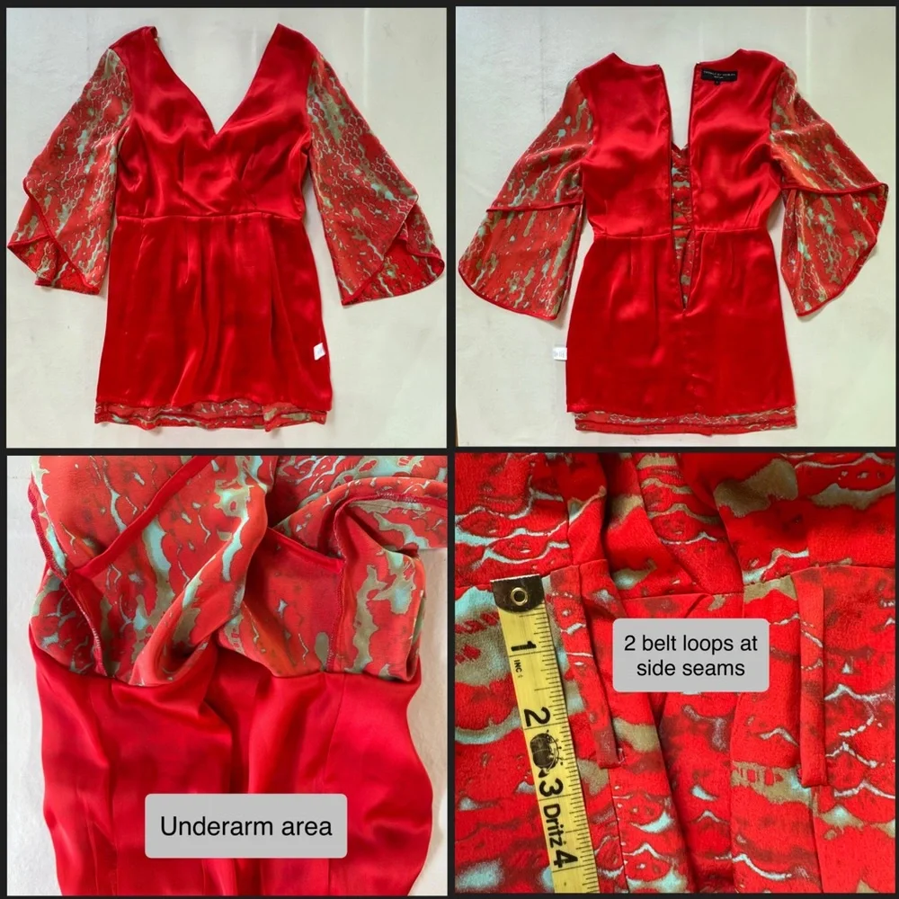 Twinkle by Wenlan Silk Dress 3/4 Sleeves (2)